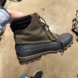 Sperry Men's Black and Tan Weather Boots